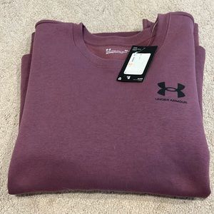 Under Armour Crewneck sweatshirt. New with tags. Size Small. Color: plum/purple
